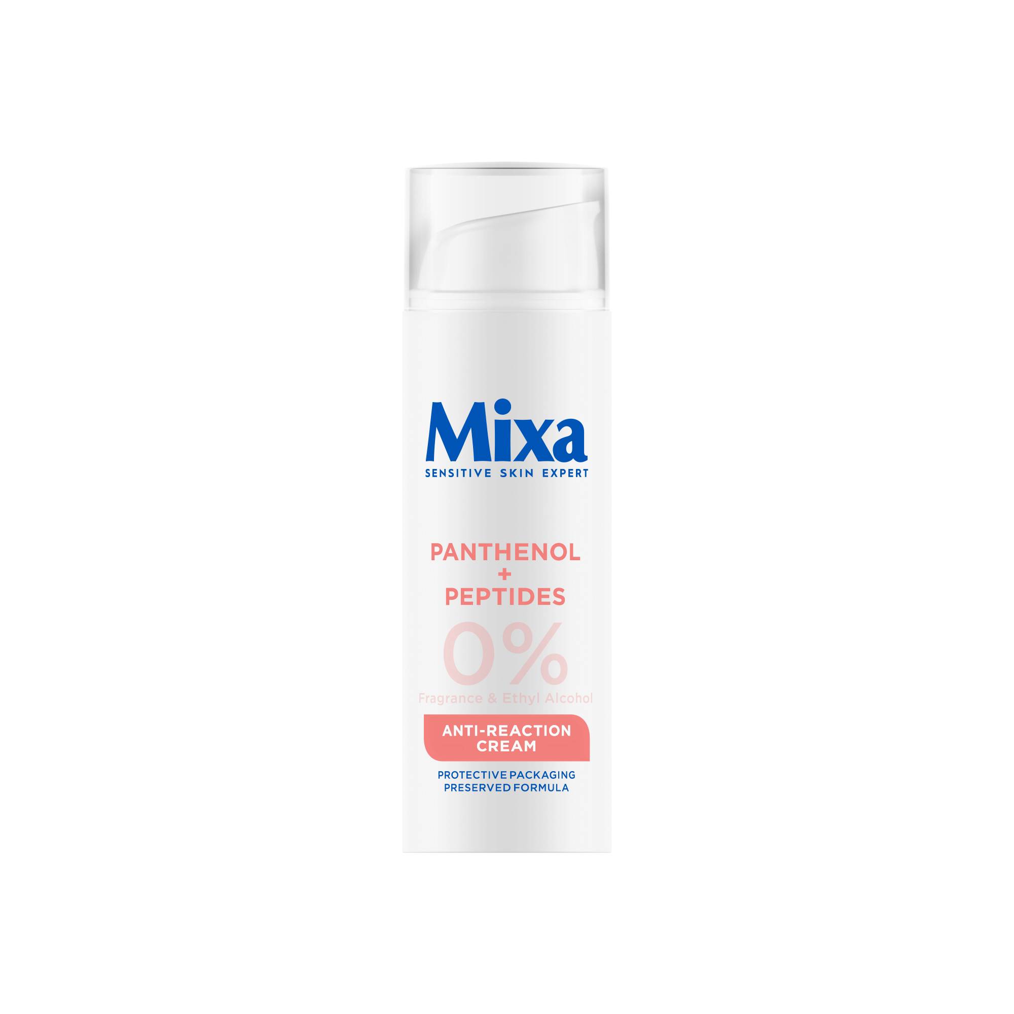 Mixa Anti Reaction Nawilżająco - regenerujący krem przeciw zaczerwienieniom dla skóry reaktywnej, 50 ml