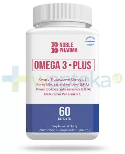 Noble Pharma Omega 3 Plus 60 kapsułek zdjęcie