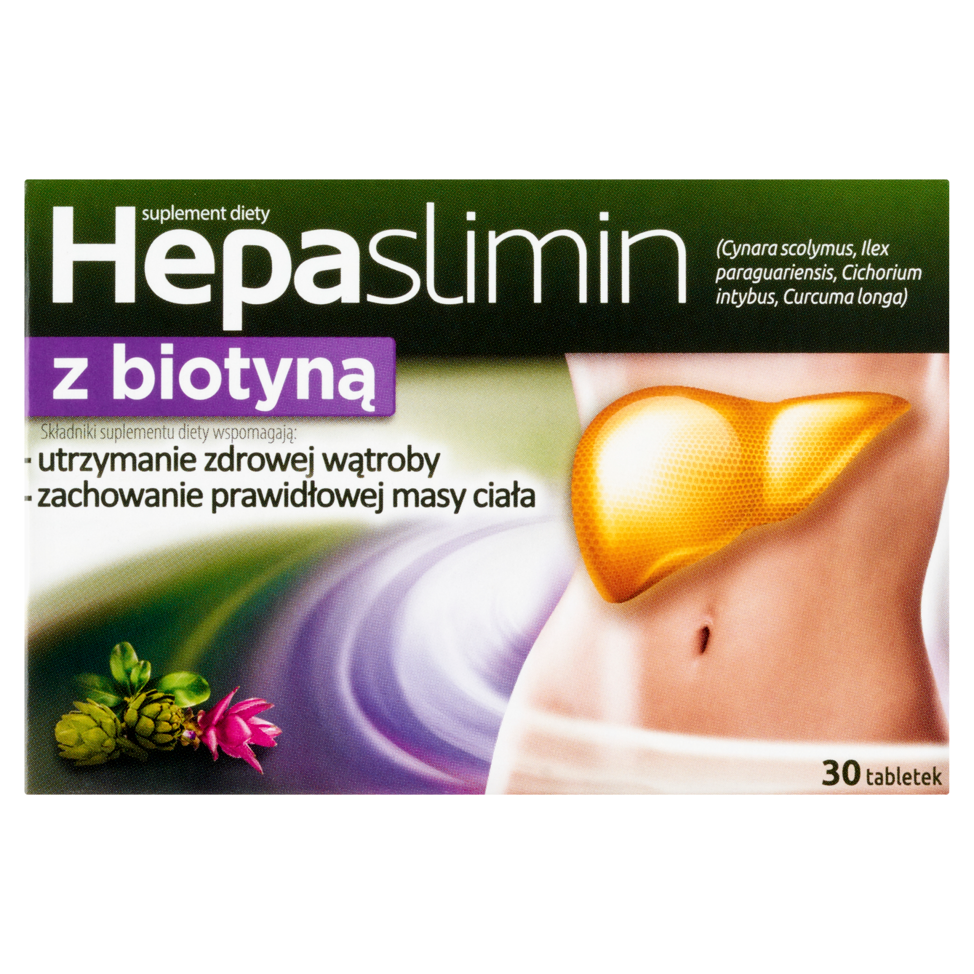 Hepaslimin z biotyną, tabletki, 30 sztuk zdjęcie