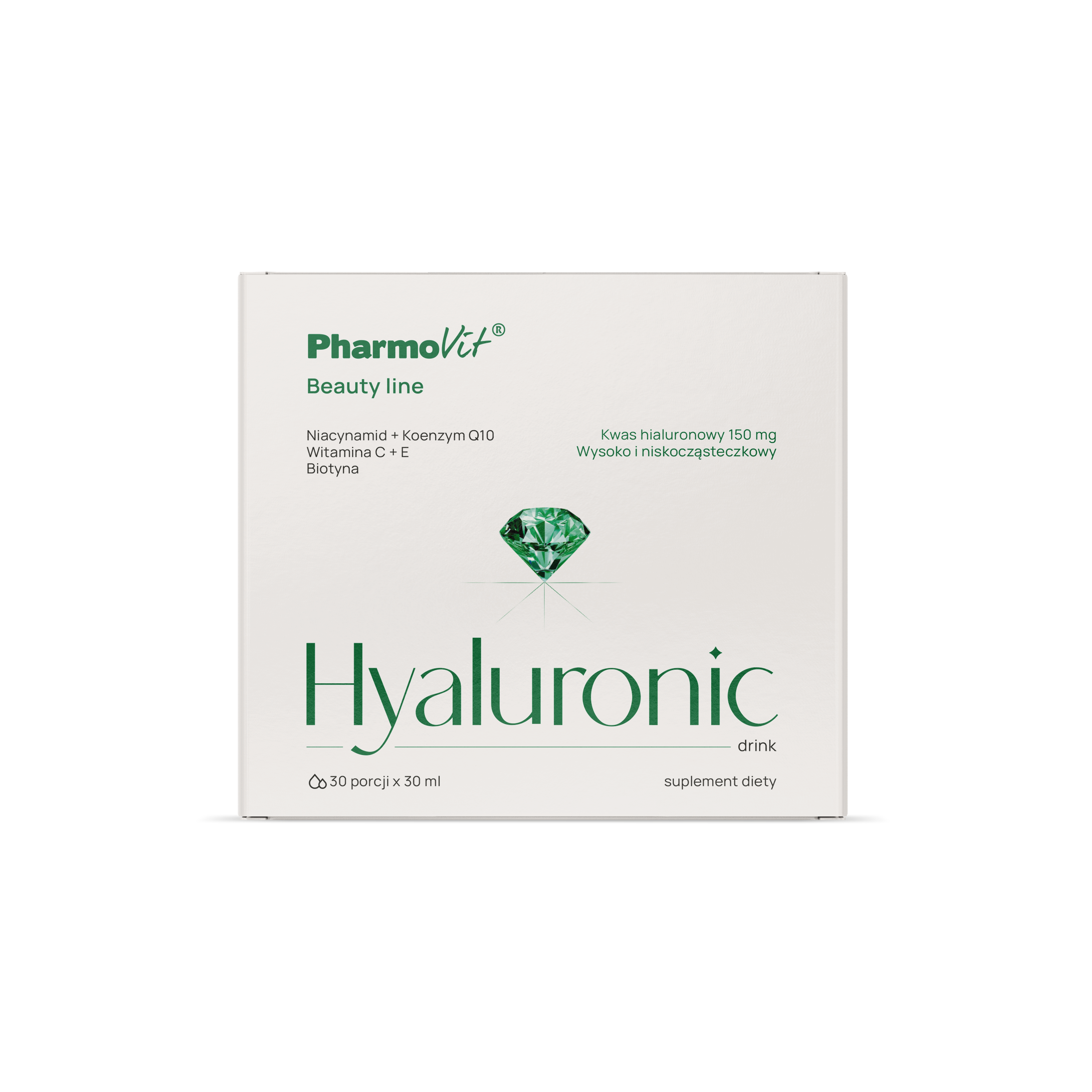 Pharmovit, Hyaluronic drink Beauty line, płyn, 30 ml x 30 sztuk zdjęcie
