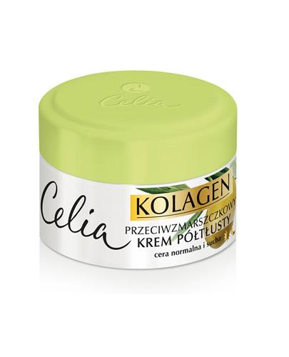 CELIA KOLAGEN Przeciwzmarszczkowy krem półtłusty z oliwką - 50 ml - cena, opinie, właściwości  zdjęcie