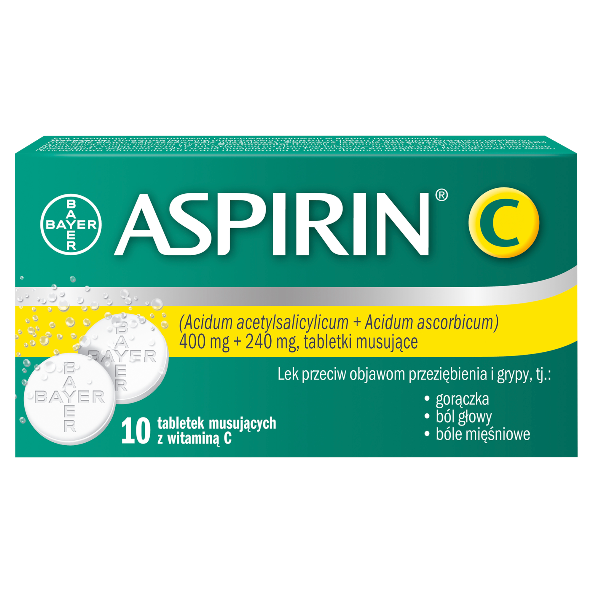 ASPIRIN C, 10 tabletek musujących zdjęcie