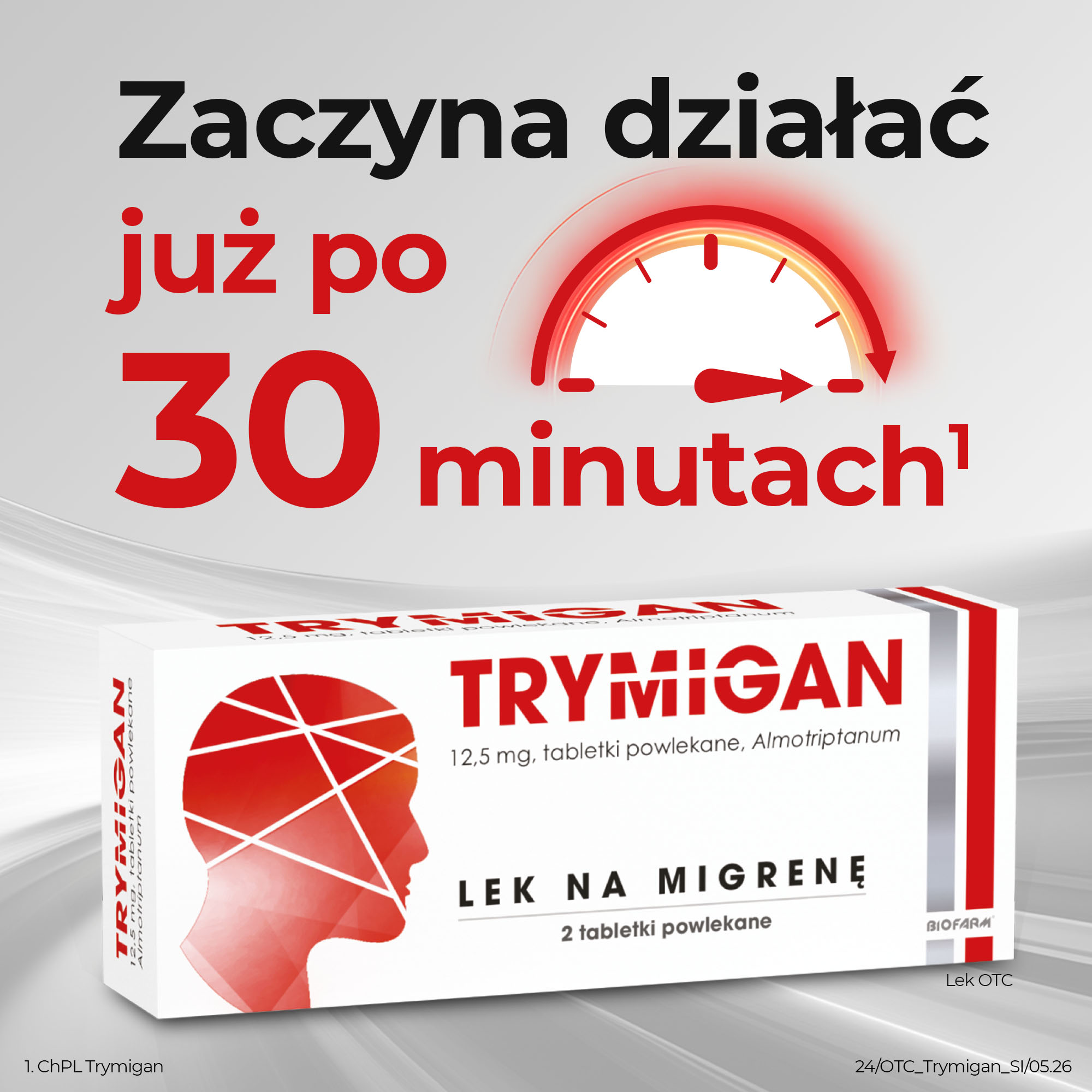 Biofarm, Trymigan 12,5 mg, tabletki powlekane, 2 sztuki