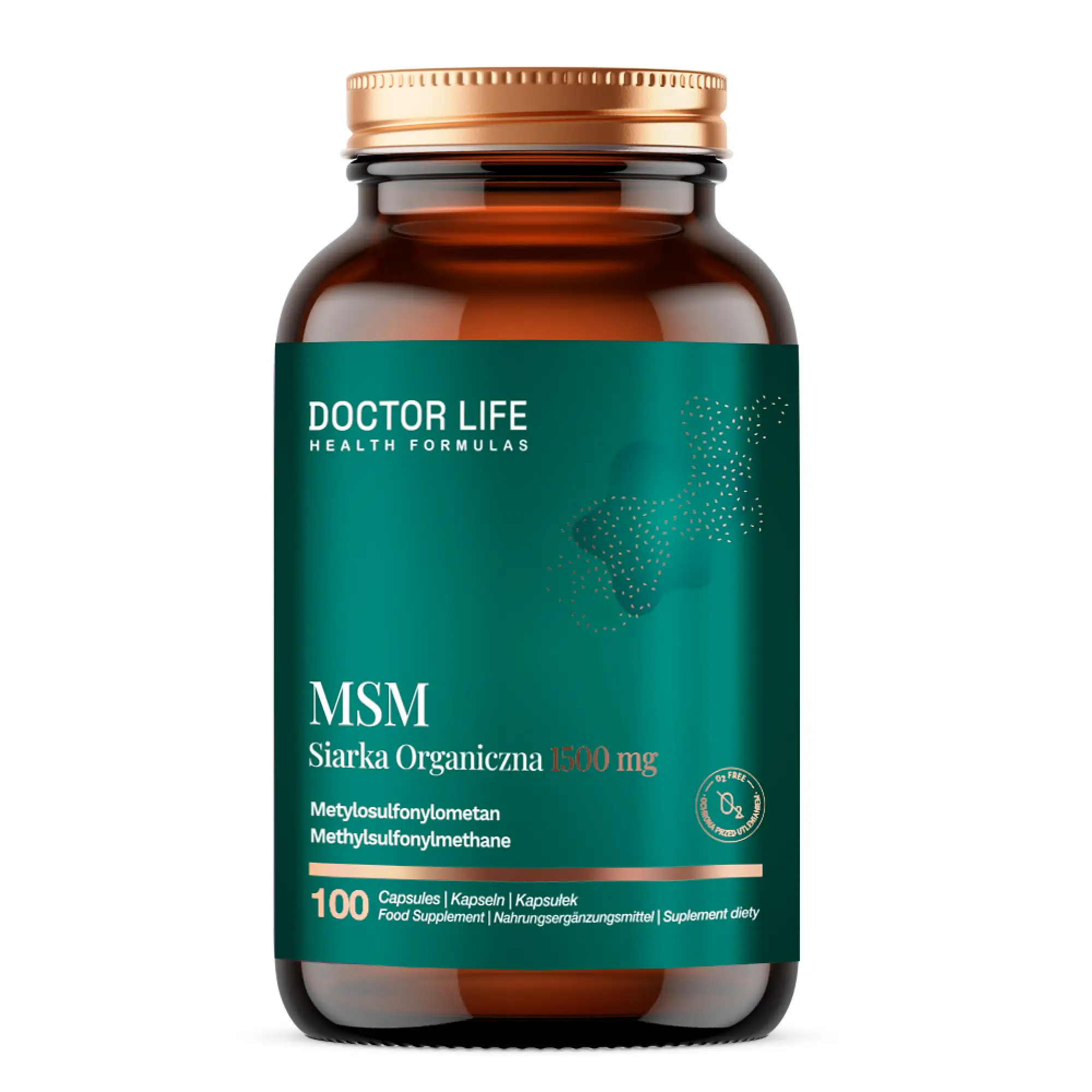 Doctor Life MSM Siarka Organiczna 1400 mg, 100 kapsułek zdjęcie