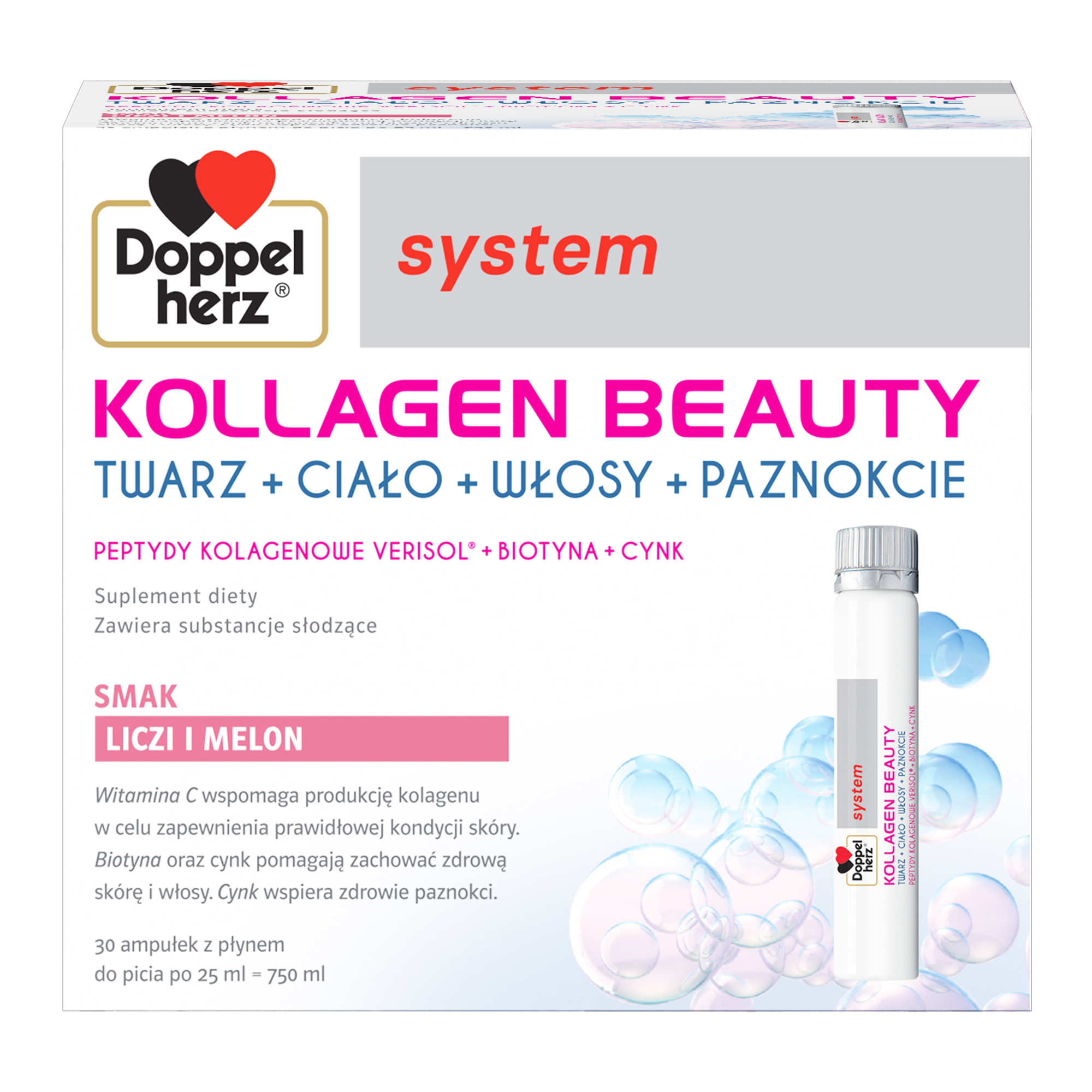 DoppelHerz System Kollagen Beauty 30 ampułek po 25 ml zdjęcie
