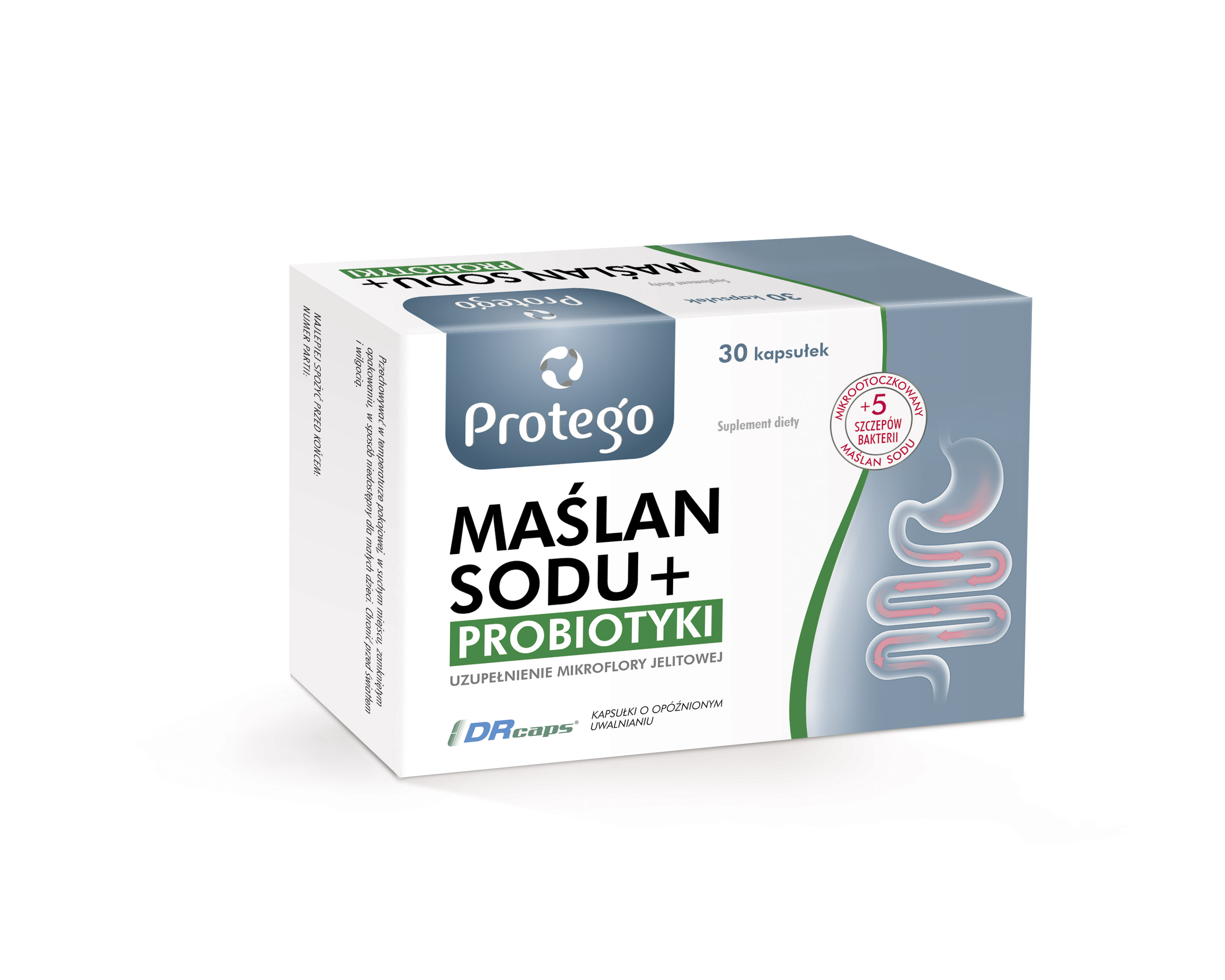Protego Maślan Sodu + Probiotyki, kapsułki, 30 sztuk zdjęcie