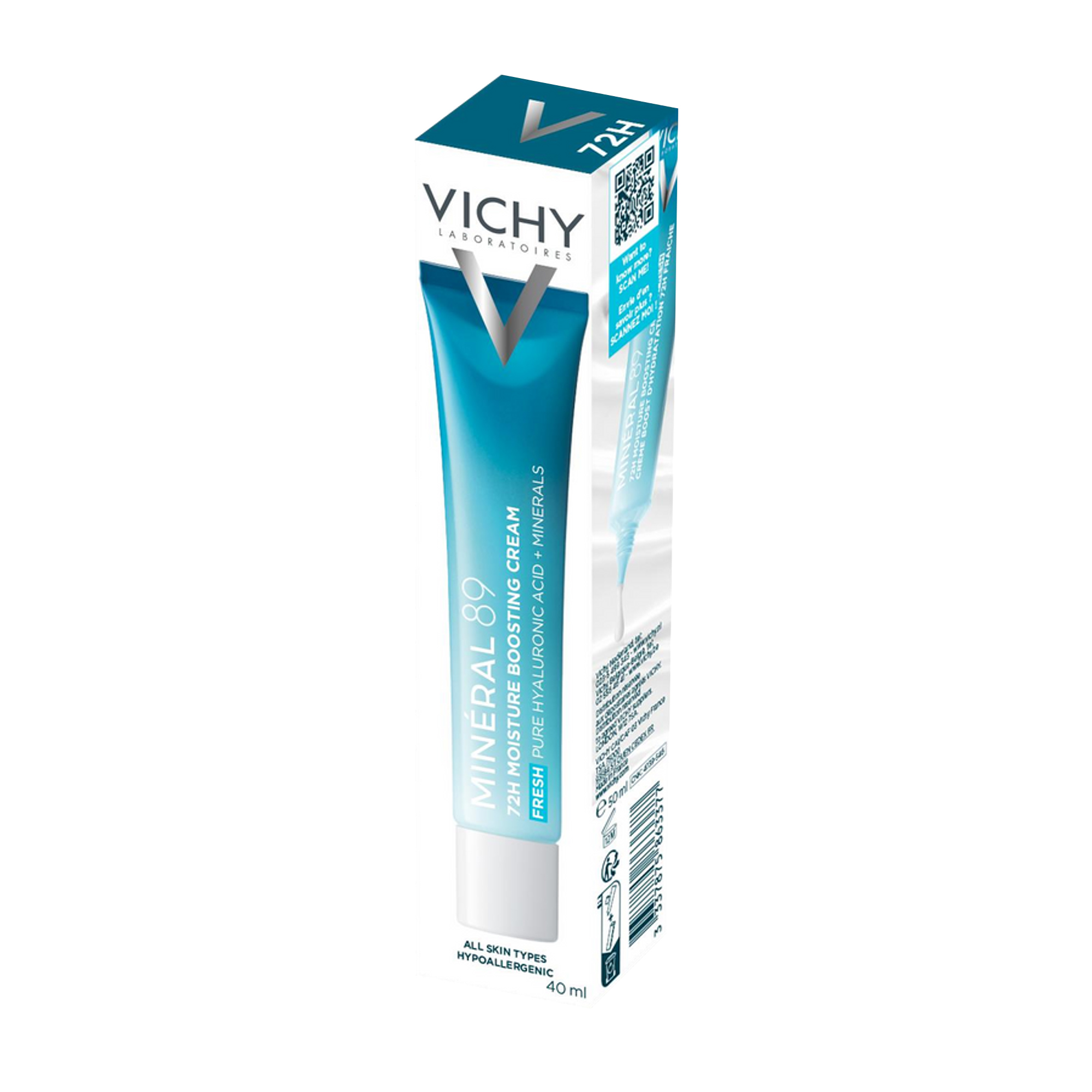 Vichy Mineral 89 Krem intensywnie nawilżający 72H, 40 ml