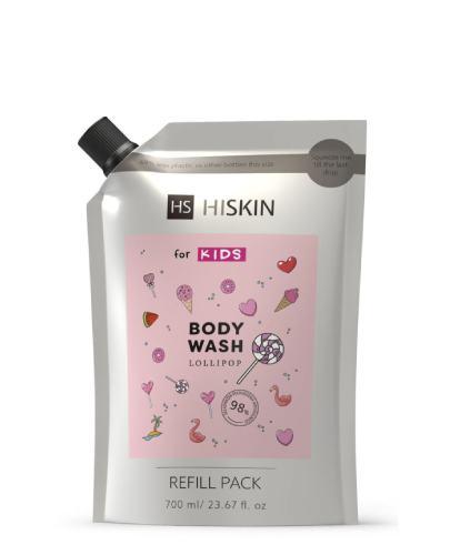 HISKIN Kids Body Wash Lollipop PINK doypack, 700 ml zdjęcie