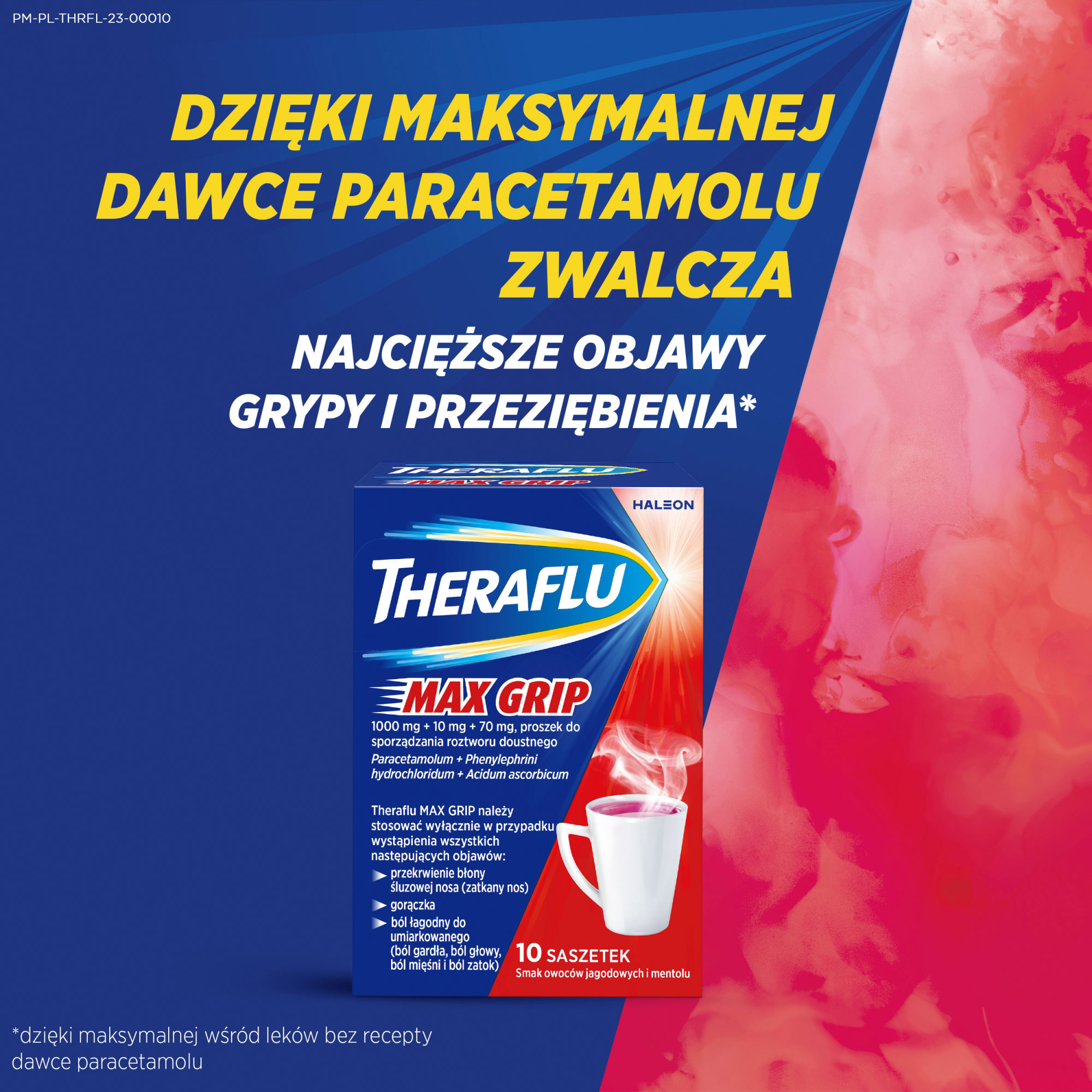 Theraflu Max Grip, 10 saszetek