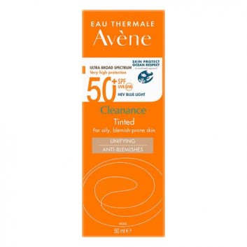 Avene Cleanance bardzo wysoka ochrona koloryzujący SPF 50+ 50 ml