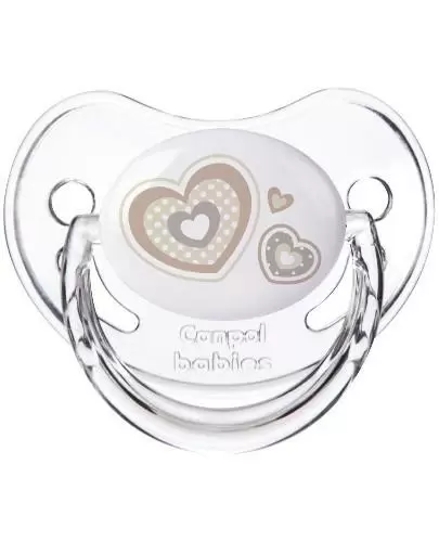 Canpol Babies Newborn Baby smoczek silikonowy anatomiczny 18m+ beżowy 1 sztuka [22/567_bei] zdjęcie