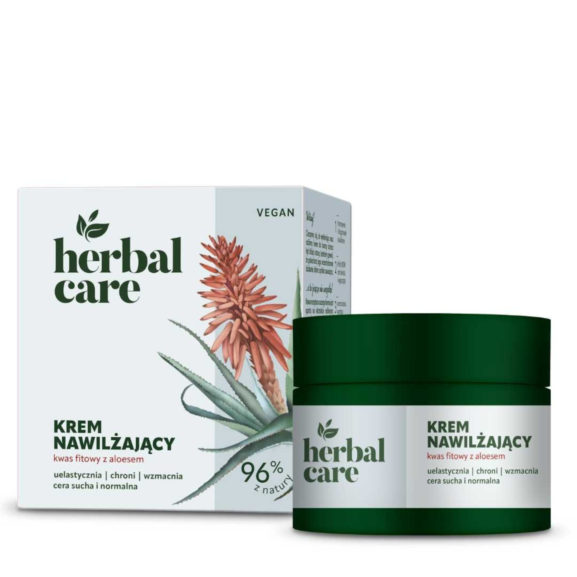 Herbal Care Nawilżający krem kwas fitowy z aloesem, 50 ml zdjęcie