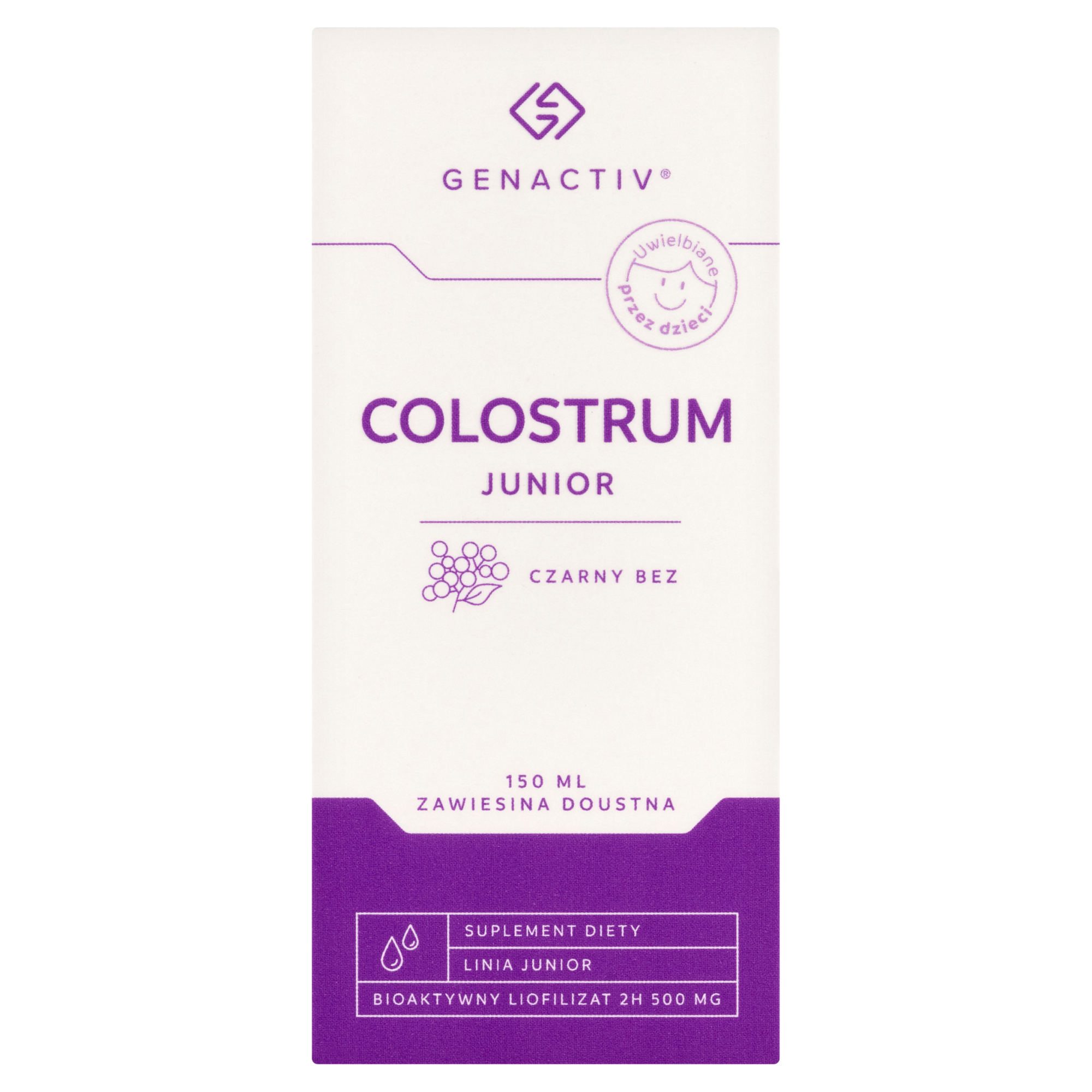 Colostrum Junior Czarny Bez zawiesina, 150 ml zdjęcie