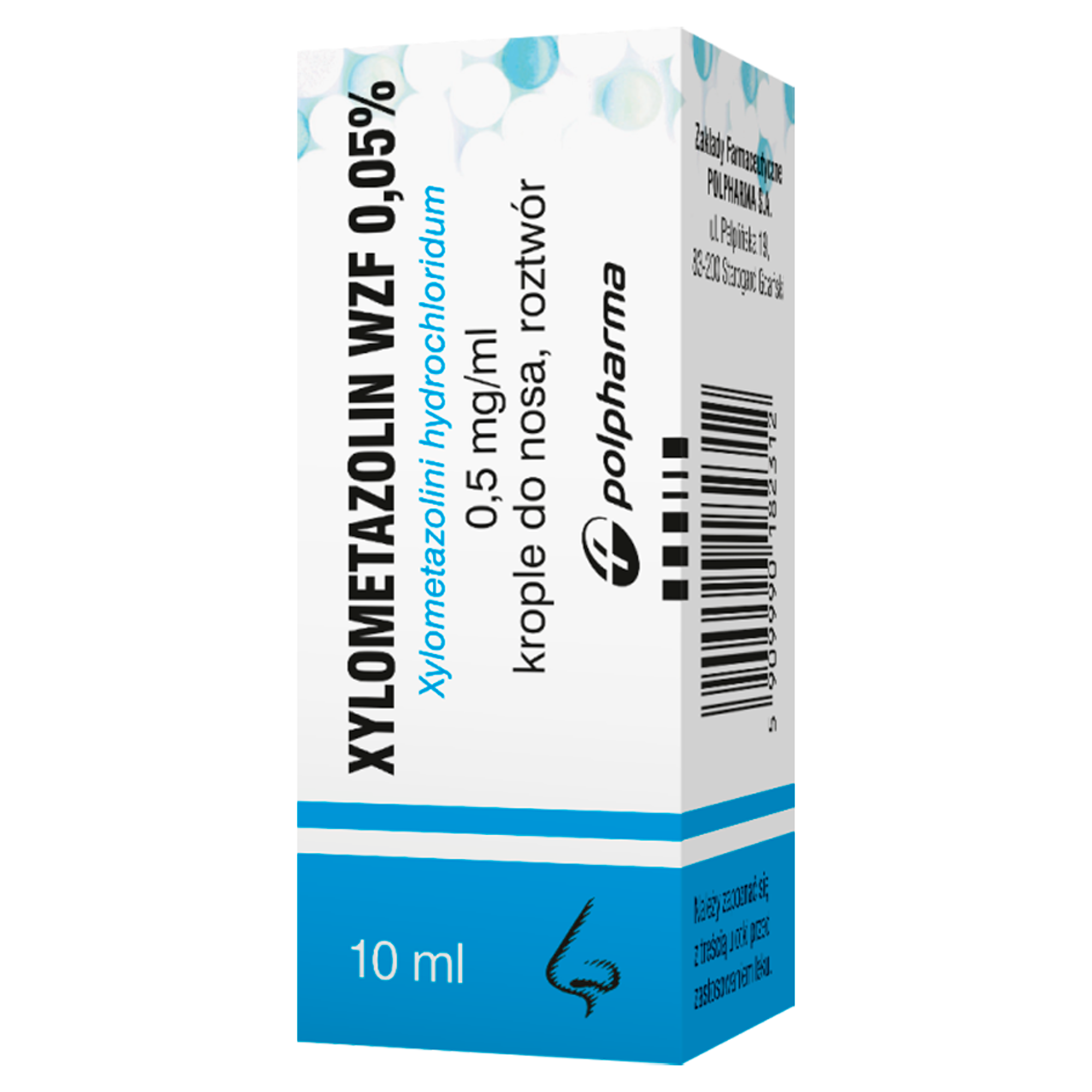 Xylometazolin WZF 0,05% krople do nosa 10 ml zdjęcie