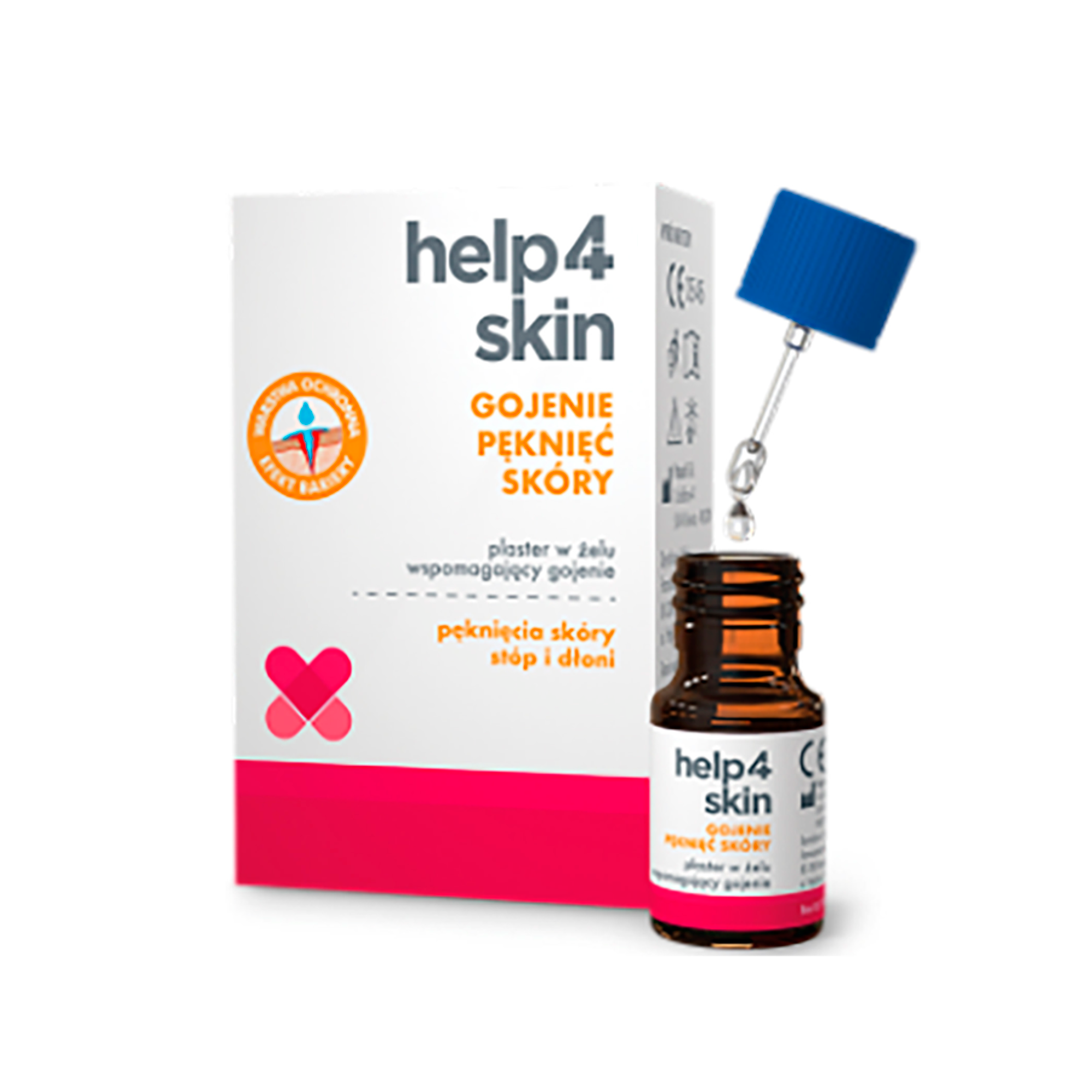 Help4Skin Gojenie pęknięć skóry Plaster w żelu, 7 ml 