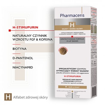 Pharmaceris H Stimupurin szampon stymulujący wzrost włosów 250 ml