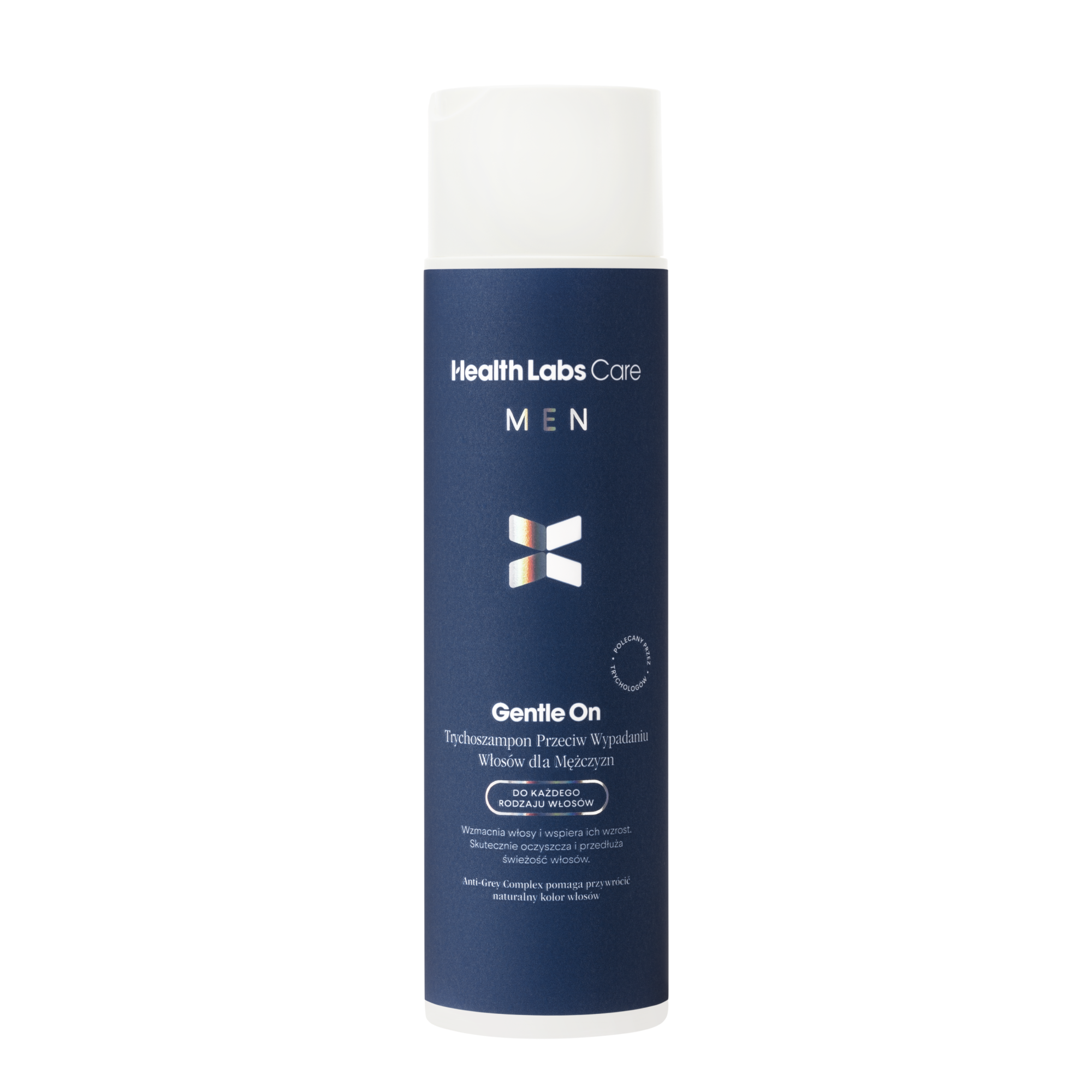Health Labs Care, Gentle On, Trychoszampon przeciw wypadaniu włosów dla mężczyzn, 250 ml