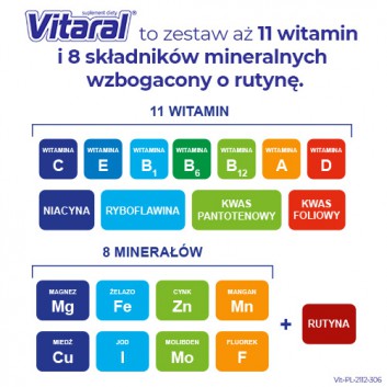 Vitaral zestaw witamin i minerałów 70 tabletek