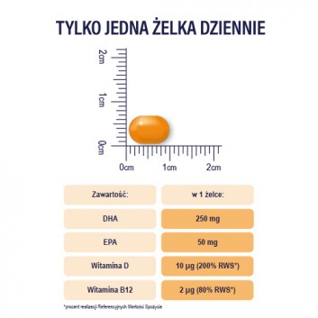 Naturell Omega 3 Uczeń żelki, 27 sztuk
