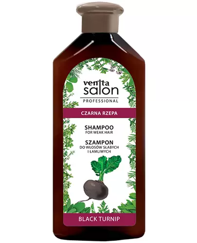Venita Salon Professional szampon ziołowy do włosów słabych i łamliwych czarna rzepa 500 ml zdjęcie