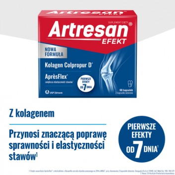 Artresan Efekt AprèsFlex® kolagen na stawy, kapsułki, 60 sztuk