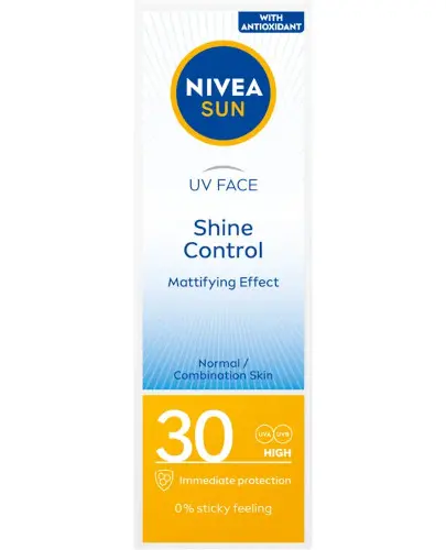 Nivea Sun UV Face Shine Control matujący krem do twarzy SPF 30 50 ml zdjęcie