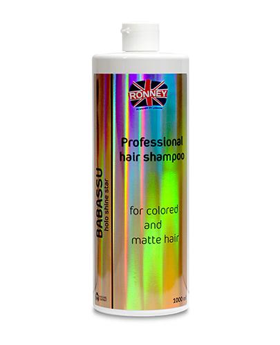 Ronney HoLo Shine Star Babassu Oil Shampoo Szampon energetyzujący do włosów farbowanych i matowych, 1000 ml zdjęcie