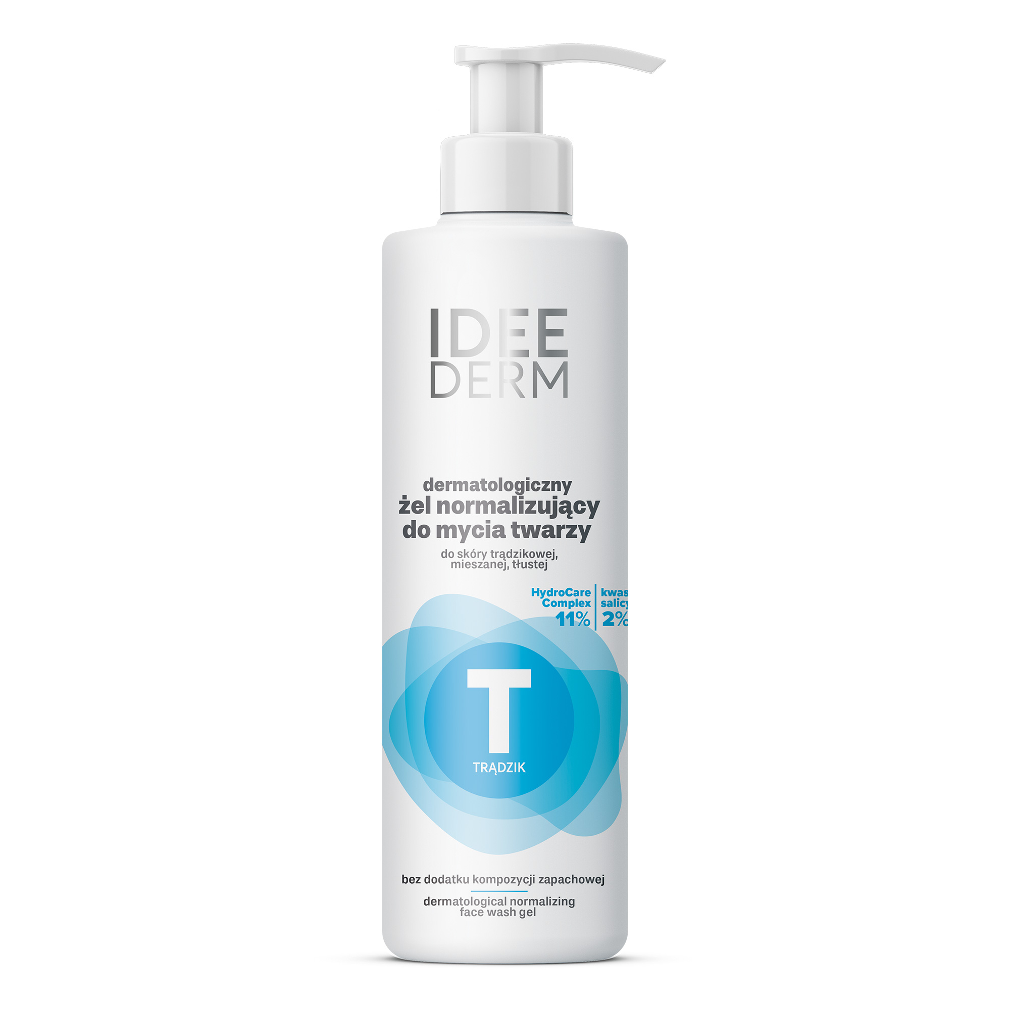 Idee Derm Dermatologiczny Żel normalizujący do mycia twarzy, 220 ml zdjęcie