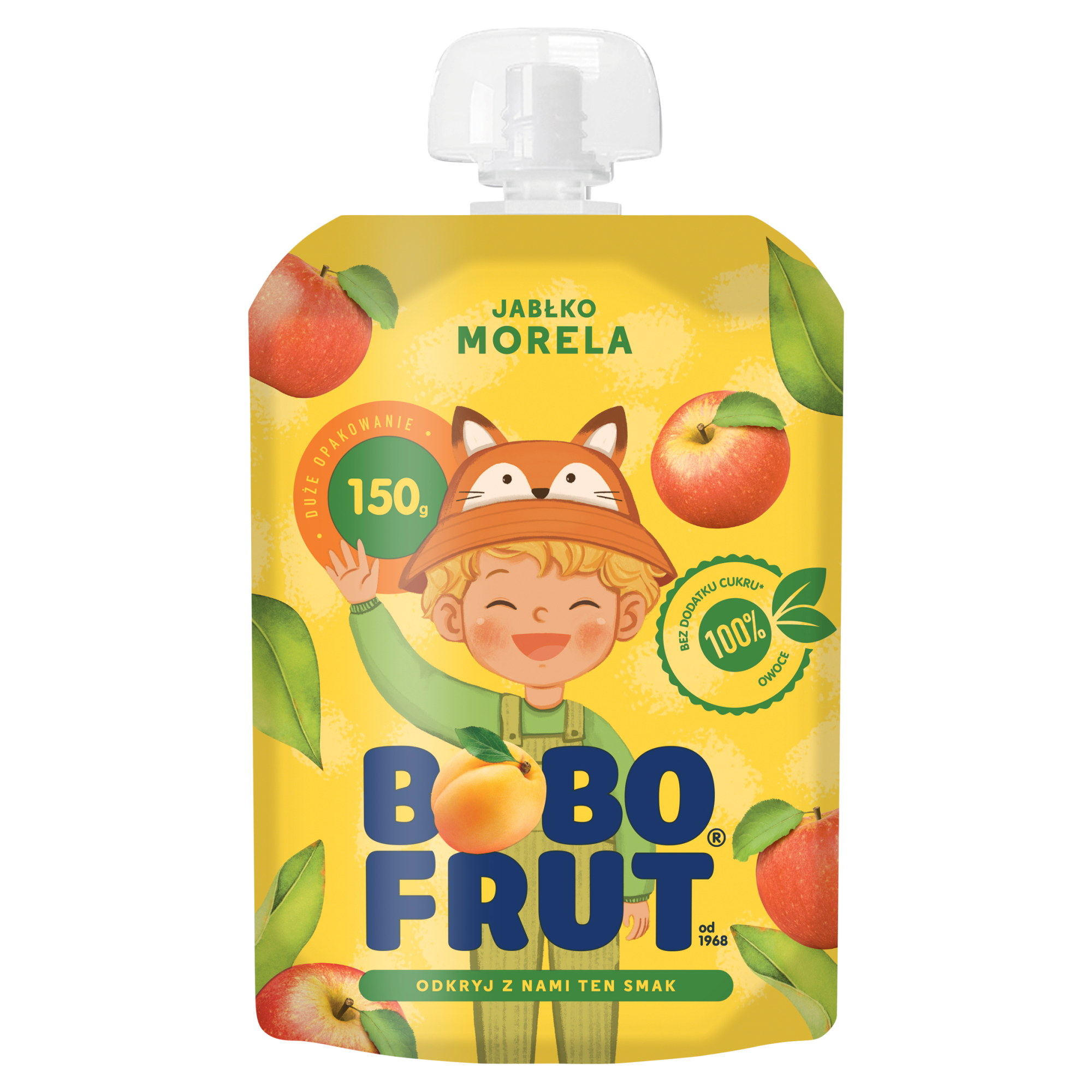 Bobo Frut Mus jabłko, morela - 150 g - cena, opinie, właściwości zdjęcie