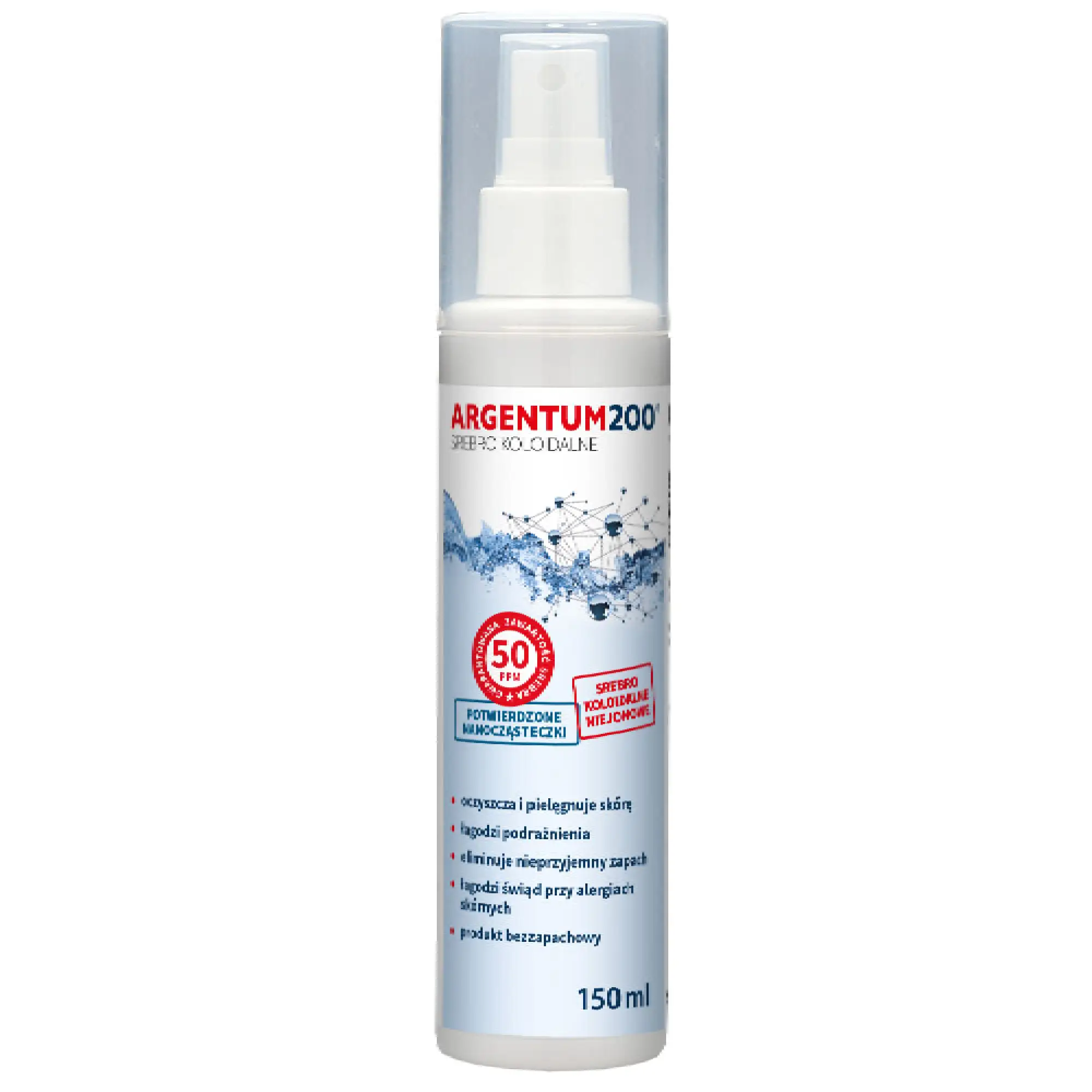Srebro Koloidalne 50 ppm, Argentum200 aerozol, 150 ml zdjęcie