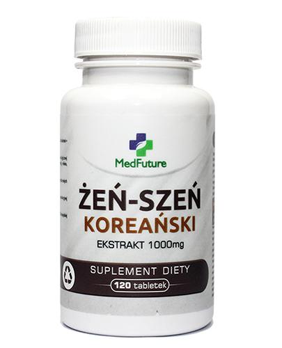 MedFuture Żeń-szeń koreański 1000 mg, 120 tabl., cena, opinie, właściwości  zdjęcie
