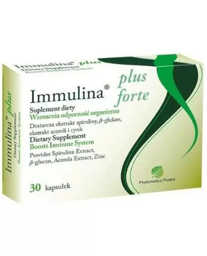 Immulina Plus Forte 30 kapsułek zdjęcie