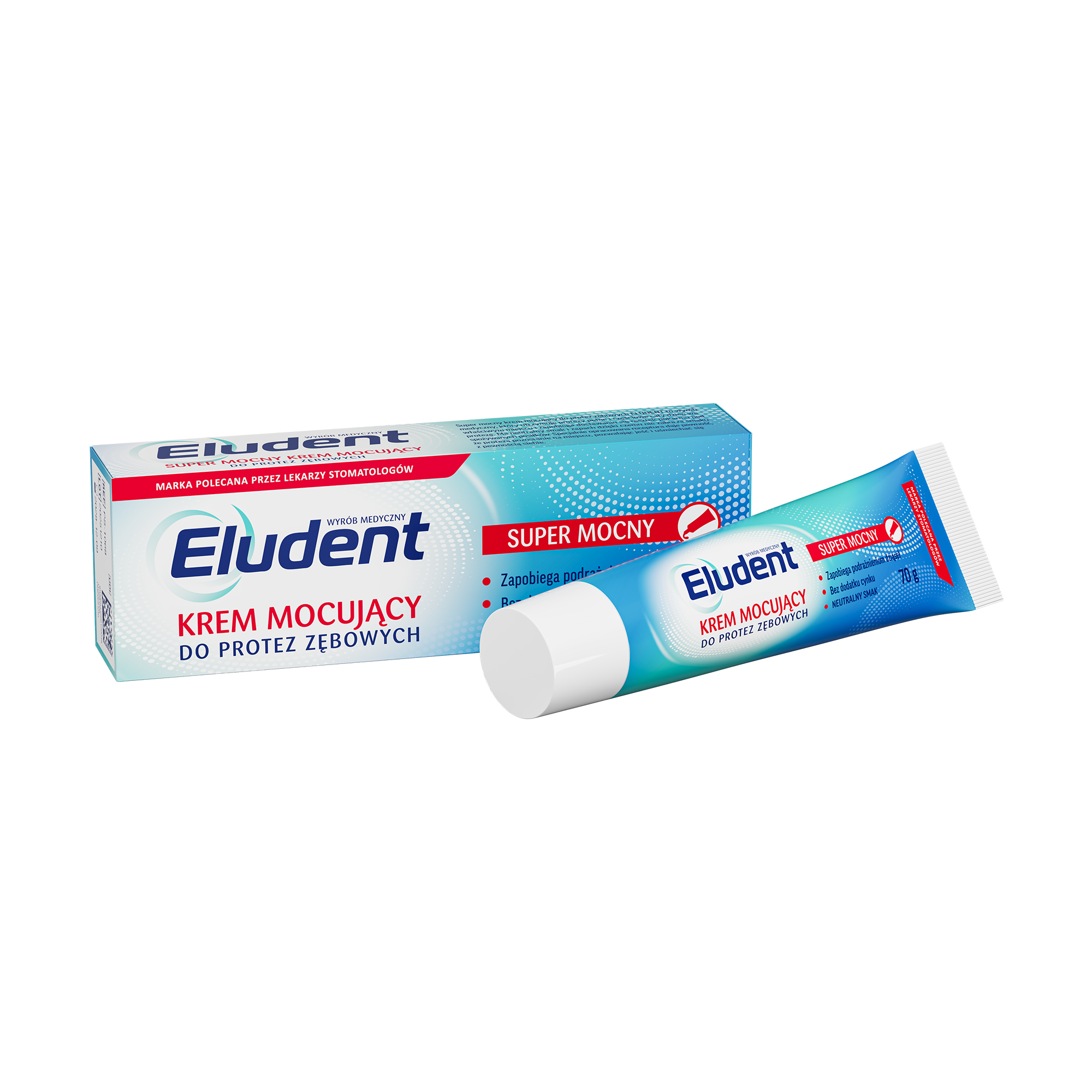 Eludent Krem mocujący do protez zębowych, 70 g
