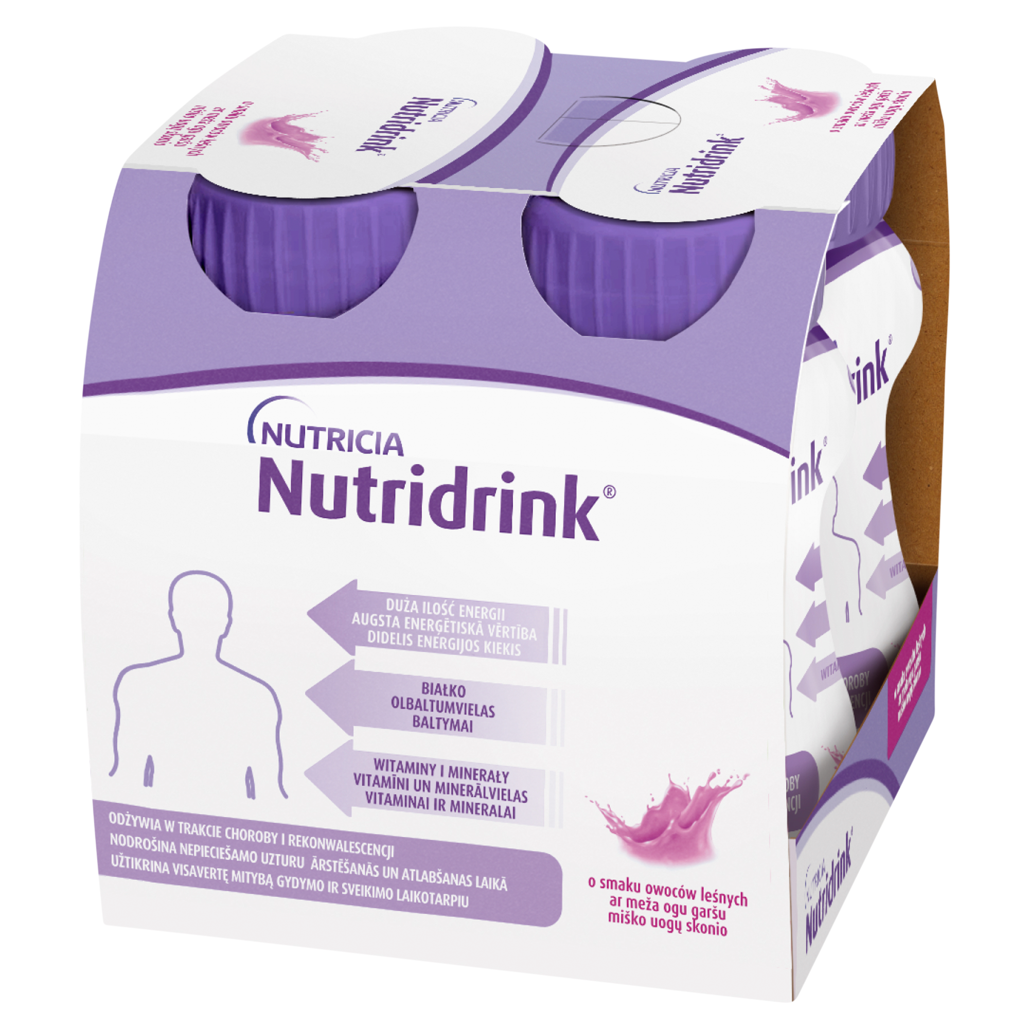 Nutridrink o smaku owoców leśnych  4x 125 ml zdjęcie