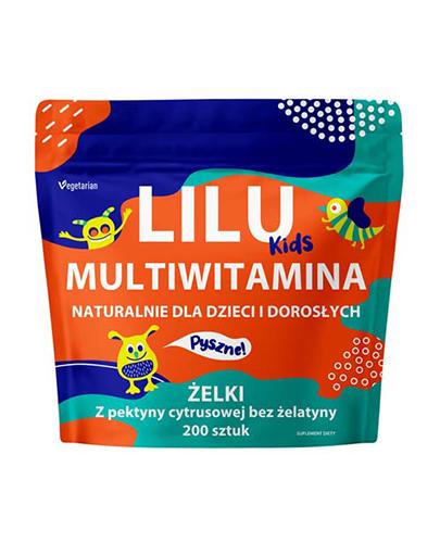Lilu Kids Multiwitamina Żelki dla dzieci i dorosłych, 200 sztuk zdjęcie