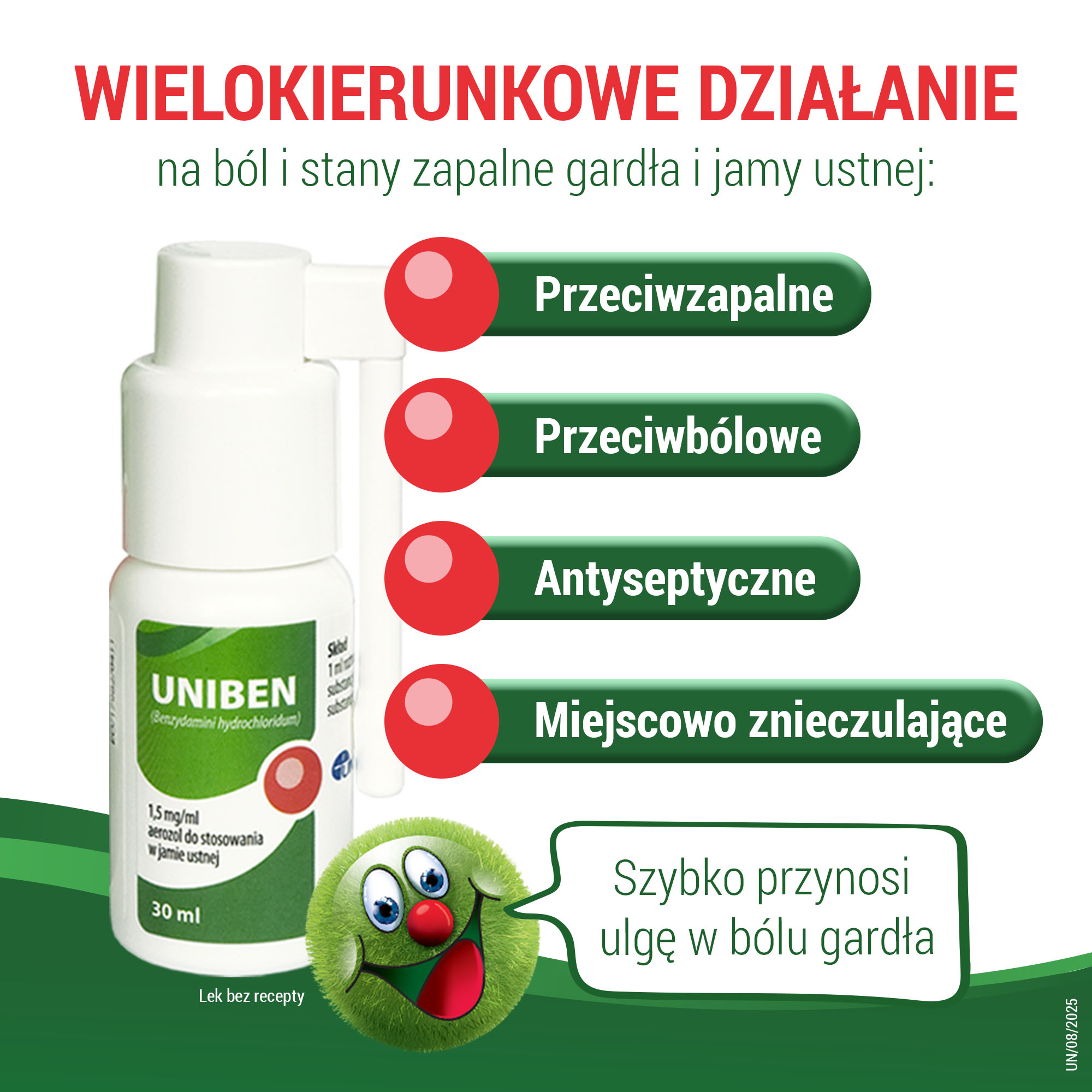 Uniben 1,5 mg/ml aerozol 30 ml
