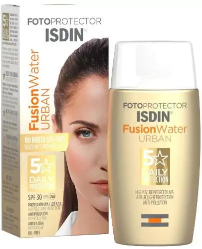Fotoprotector Isdin Fusion Water Urban krem ochronny z filtrem SPF 30 50 ml zdjęcie
