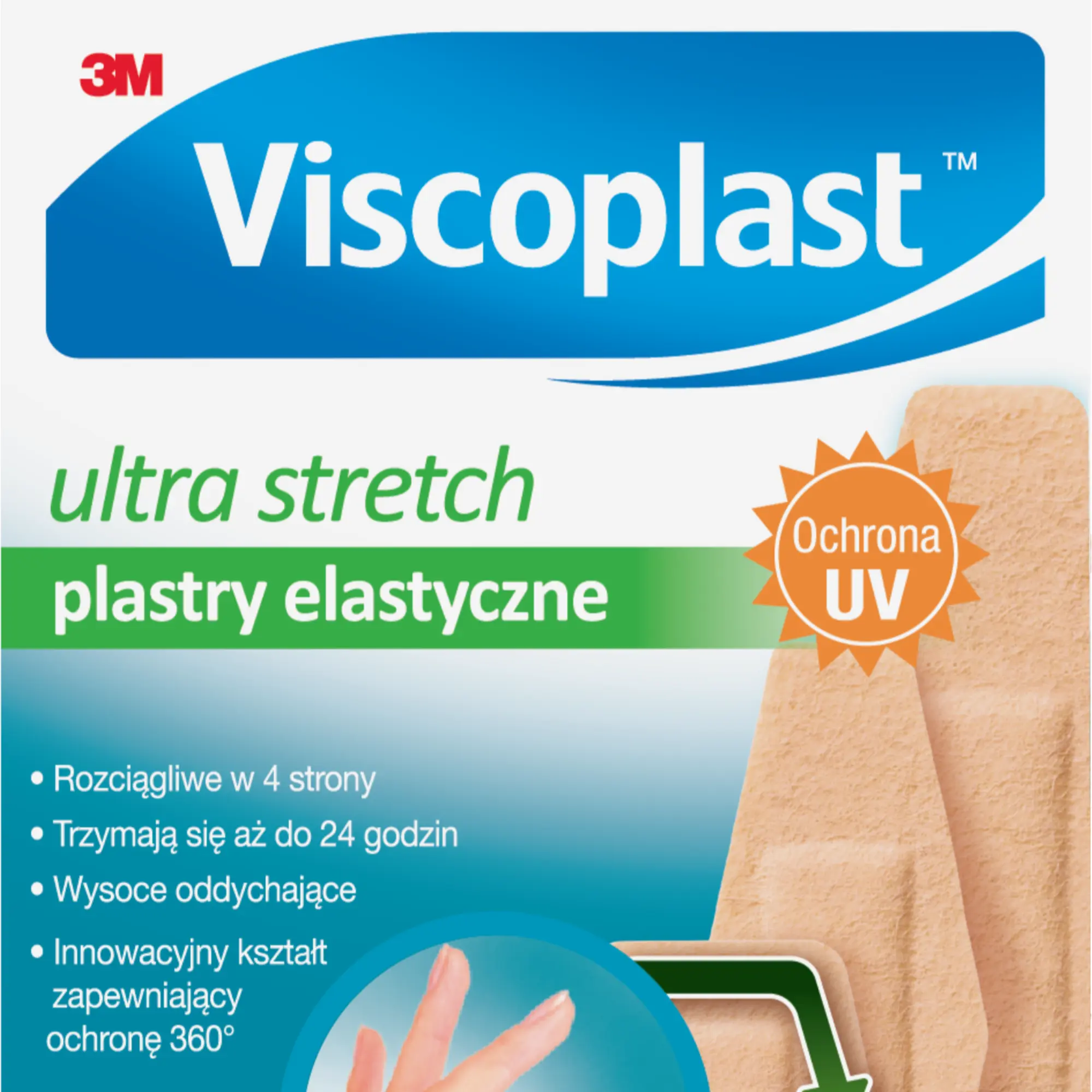 Viscoplast Ultra Stretch zestaw plastrów 3 rozmiary 20 sztuk zdjęcie