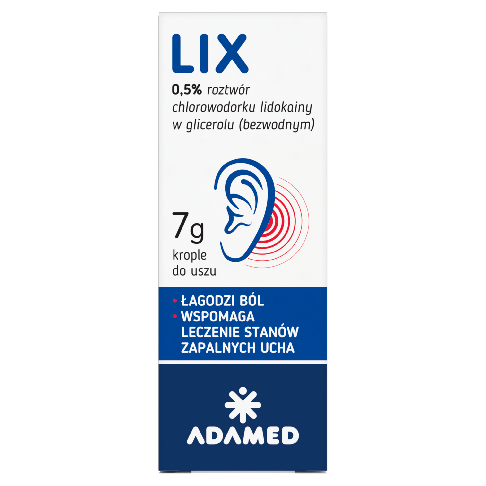 LIX Krople do uszu - 7 g - ból ucha zdjęcie