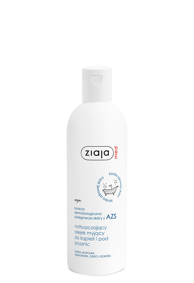 Ziaja Med AZS natłuszczający olejek myjący do kąpieli i pod prysznic 270 ml zdjęcie