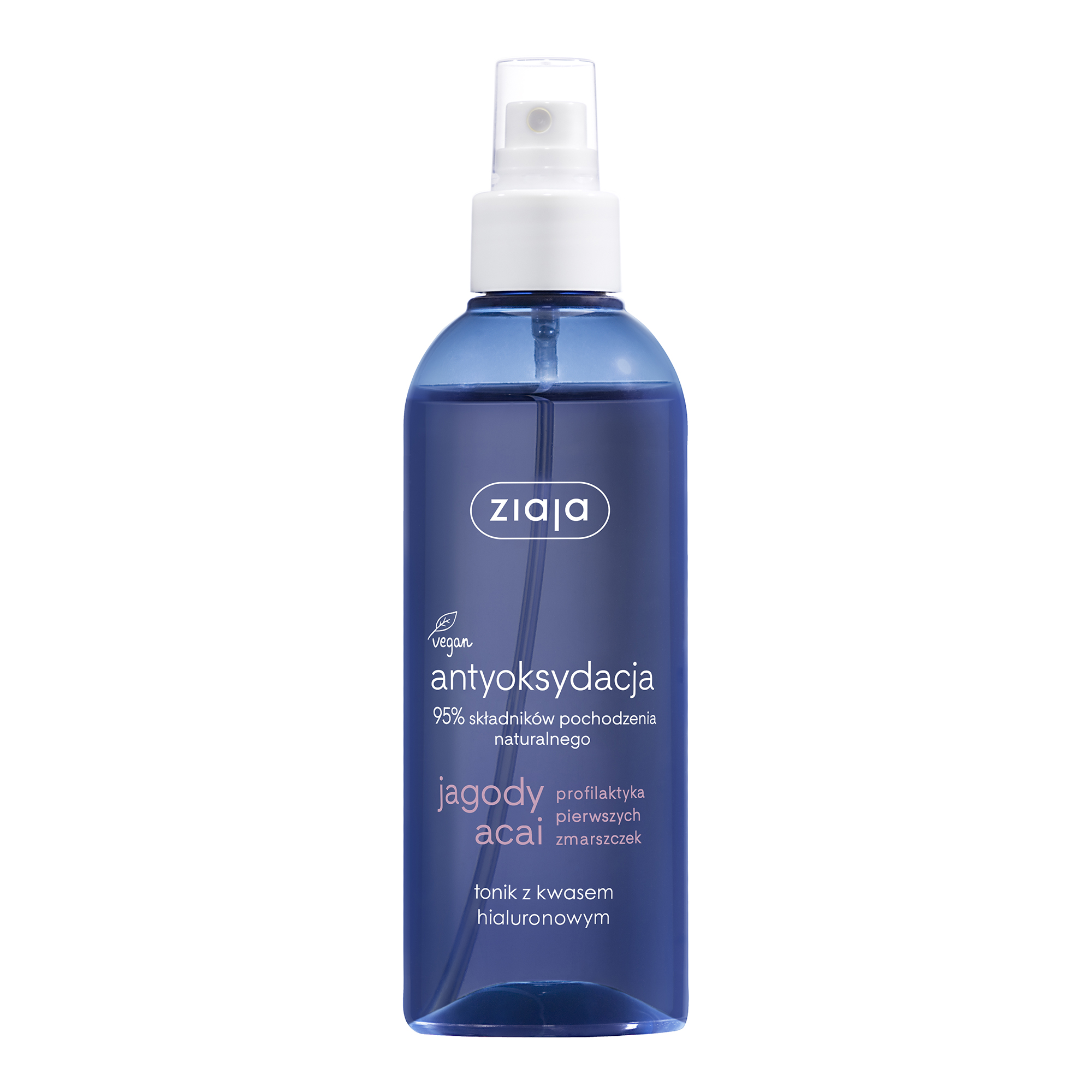 Ziaja Jagody Acai, Tonik z kwasem hialuronowym, 200 ml