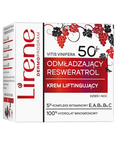 Lirene Odmładzający Resweratrol krem liftignujący do twarzy 50+, 50 ml, cena, opinie, właściwości  zdjęcie