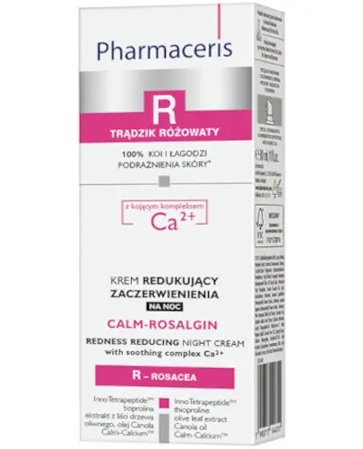 Pharmaceris R, Calm-Rosalgin, krem redukujący zaczerwienienia na noc, 30 ml zdjęcie
