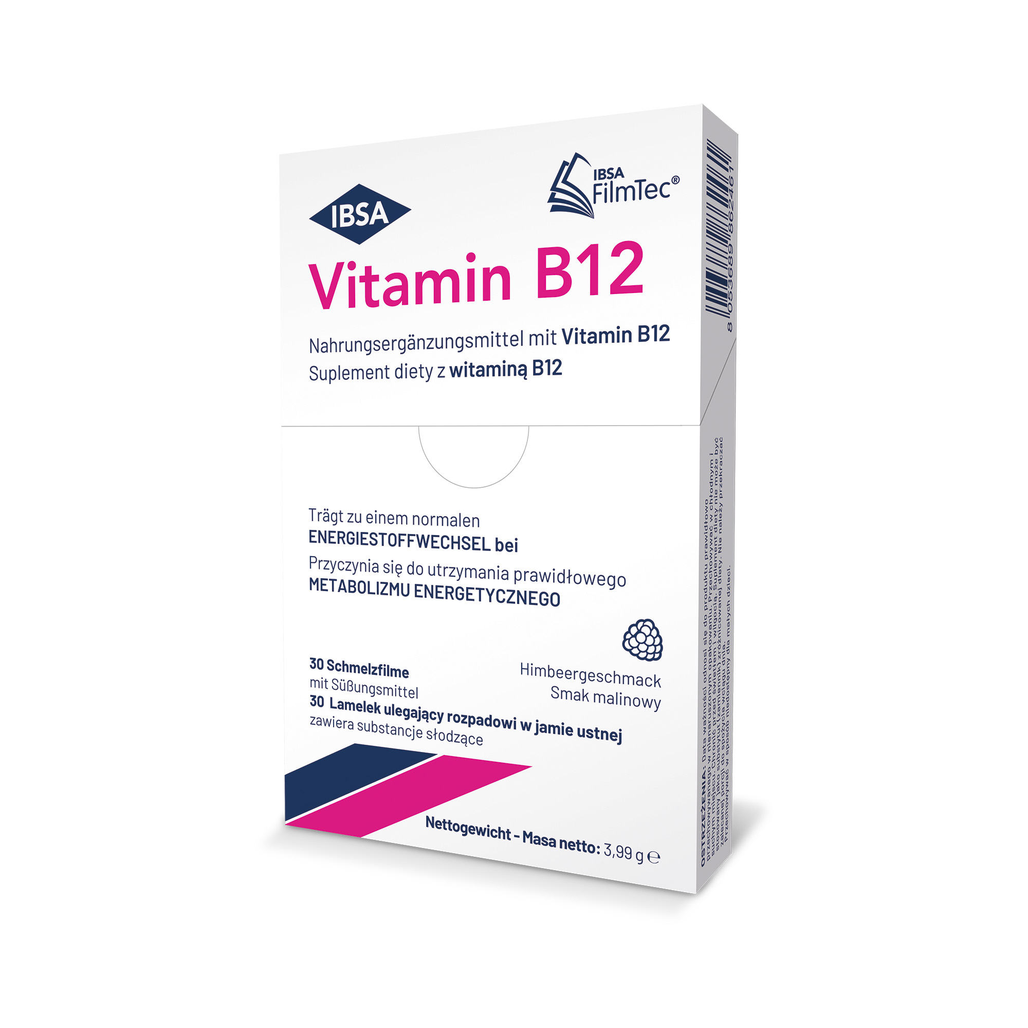 IBSA, Vitamin B12, listki, 30 sztuk zdjęcie