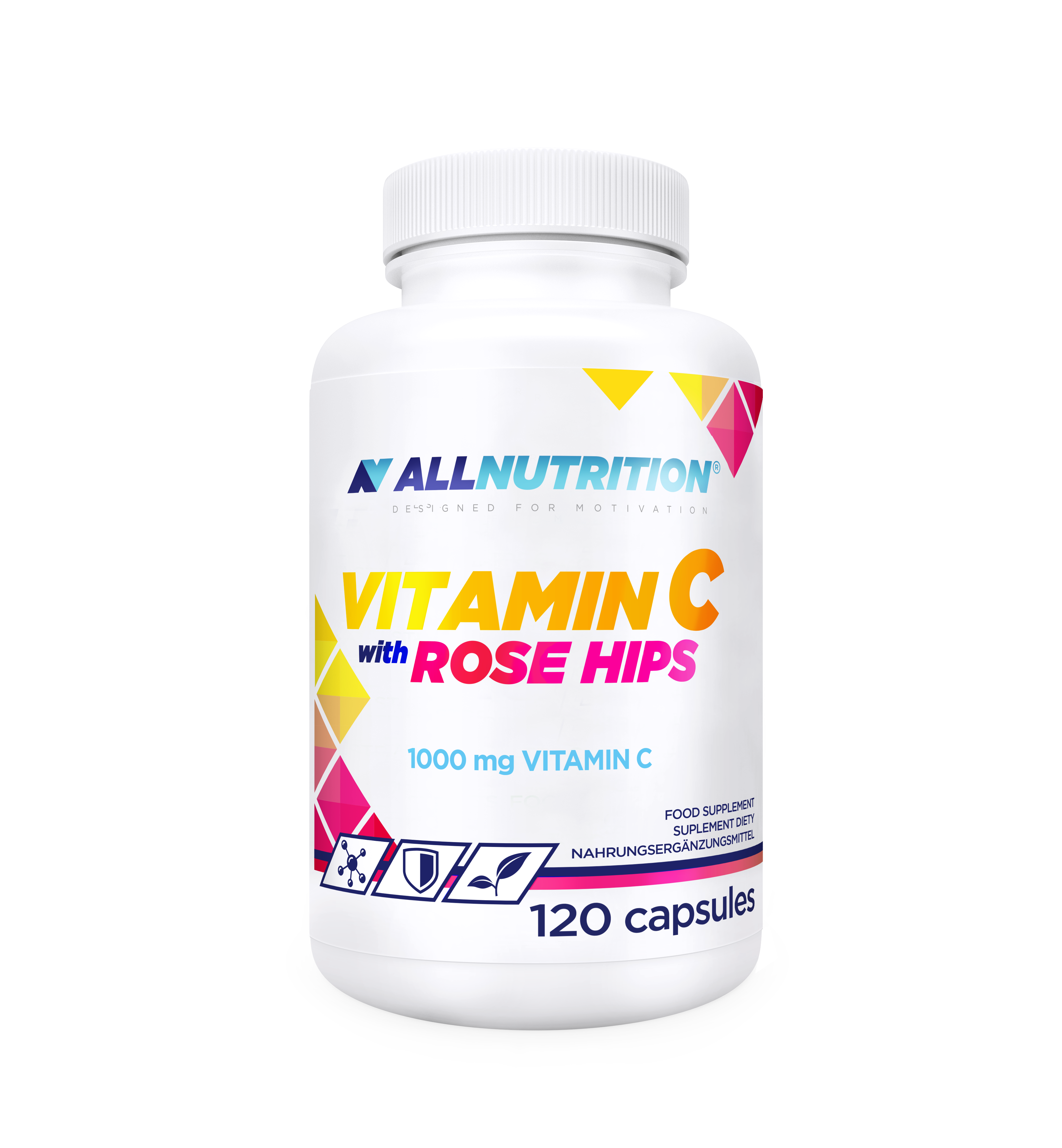 Allnutrition Vitamin C With Rose Hips 1000 Mg Vitamin C, 120 kapsułek