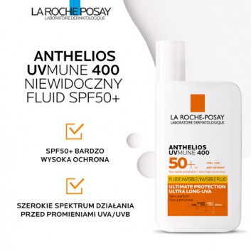La Roche-Posay Anthelios Niewidoczny Fluid SPF 50+, 50 ml