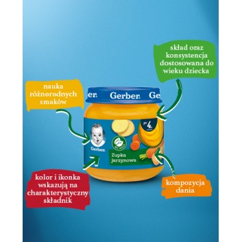 Nestlé Gerber Zupka jarzynowa po 4 miesiącu 125 g