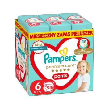 Pampers Premium Care Pant 6  pieluchomajtki 15+ kg 93 sztuki