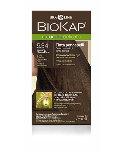 BioKap Nutricolor Delicato Farba do włosów 5.34 Miodowo Kasztanowy - 140 ml zdjęcie