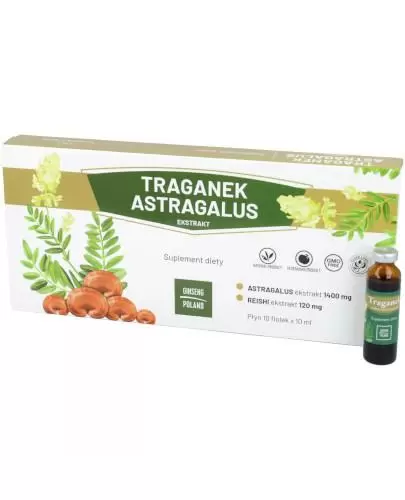 Traganek Astragalus ekstrakt 10 ampułek po 10 ml zdjęcie
